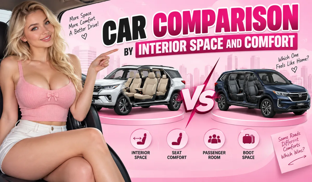 Car Comparison By Interior Space And Comfort: Find Your Best Ride